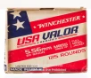 Winchester USA VALOR 5 56x45 Ammo - 1250 Rounds of 62 Grain FMJ   