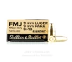 Sellier   Bellot Subsonic 9mm Ammo - 50 Rounds of 150 Grain FMJ   