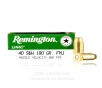 Remington 40 Cal Ammo - 500  Rounds of 180 Grain FMJ Ammunition