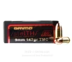 Ammo Inc  Stelth 9mm Ammo - 50 Rounds of 147 Grain TMJ Ammunition
