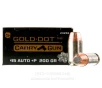 Speer Gold Dot G2 Carry Gun 45 ACP  P Ammo - 20 Rounds of 200   