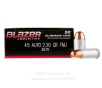 Blazer 45 ACP Ammo - 1000 Rounds of 230 Grain FMJ Ammunition