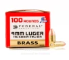 Federal Champion 9mm Ammo - 100 Rounds of 115 Grain FMJ Ammunition