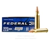 Federal 223 Ammo - 20 Rounds of 50 Grain JHP Ammunition