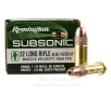 Remington Subsonic 22 LR Ammo - 50 Rounds of 40 Grain CPHP Ammunition