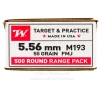 Winchester USA 5 56x45 Ammo - 500 Rounds of 55 Grain FMJ Ammunition