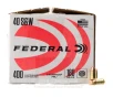 Federal Champion 40 S W - 400 Rounds of 180 Grain FMJ Ammunition