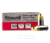 Sterling Steel 9mm Ammo - 1000 Rounds of 115 Grain FMJ Ammunition   