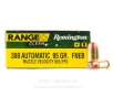 Remington Range Clean 380 ACP - 50 Rounds of 95 Grain FNEB Ammunition