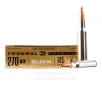 Federal 270 Win Ammo - 20 Rounds of 145 Grain ELD-X Ammunition
