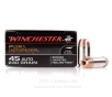 Winchester 45 ACP Ammo - 20 Rounds of 230 Grain JHP Ammunition
