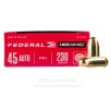 Federal 250th Anniversary USA 45 ACP Ammo - 50 Rounds of 230 Grain   