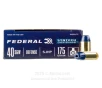 Federal Syntech Defense 40 S W Ammo - 50 Rounds of 175 Grain SHP   