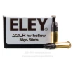 Eley High Velocity 22 LR Ammo - 50 Rounds of 38 Grain HP Ammunition