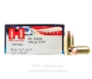 Hornady American Gunner 40 S W Ammo - 20 Rounds of 180 Grain XTP   