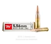 Winchester USA 5 56x45 Ammo - 20 Rounds of 55 Grain FMJ M193   