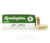 Remington 40 Cal Ammo - 50 Rounds of 165 Grain FMJ Ammunition