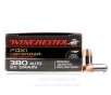 Winchester 380 ACP Ammo - 200 Rounds of 95 Grain JHP Ammunition