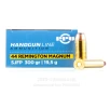 Prvi Partizan 44 Magnum Ammo - 50 Rounds of 300 Grain SJSP Ammunition