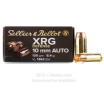 Sellier   Bellot XRG Defense 10mm Ammo - 25 Rounds of 130 Grain   