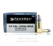 Federal 22 LR Ammo - 50 Rounds of 40 Grain LRN Ammunition