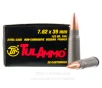 TulAmmo 7 62x39 Ammo - 20 Rounds of 122 Grain FMJ Ammunition