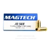 Magtech 40 cal Ammo - 50 Rounds of 180 Grain JHP Ammunition