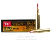 Winchester Copper Impact 270 Win Ammo - 20 Rounds of 130 Grain   