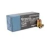 Aguila 9mm 124 Gr JHP  Case 