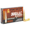 Fort Scott Munitions Tumble Upon Impact 300 Blackout 115 Grain Solid Copper Spun  20 Rounds 