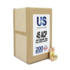 US Cartridge 45 ACP 230 Grain FMJ  Bulk 200 Rounds 