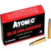 Atomic 30-30 Win 165 Grain Lead Round Nose Flat Point  20 Rounds 
