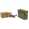 Fiocchi Field Dynamics 223 Remington 40 Gr V-Max  Case  With Heavy Duty Ammo Can