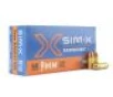 SIM-X RangeCore 9mm 50 Gr Lead-Free FMJ  Box 
