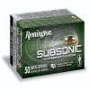 Remington Ammunition S22HPA Subsonic  22 LR 40 gr Plated Hollow Point 50 Bx  100 Cs