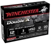 Winchester Ammo SB12300 Double X High Velocity 12 Gauge 3  12 Pellets Copper Plated 00 Buck Shot 5 Bx  50 Cs