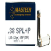 Magtech 38F Range Training  38 Special  P 125 gr Semi-Jacketed Hollow Point  SJHP  50 Bx  20 Cs