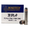 Magtech 38H Range Training  38 Special  P 158 gr Semi-Jacketed Hollow Point  SJHP  50 Bx  20 Cs