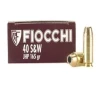 FIOCCHI AMO 40 S W 165GR JHP 50-RD   20 BOXES PER CASE  