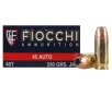 FIOCCHI AMO 45 AUTO 230GR JHP 50-RD   10 BOXES PER CASE  