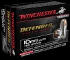 Winchester Ammo S10MMMPDB Defender  10mm Auto 180 gr Bonded Jacket Hollow Point 20 Bx  10 Cs