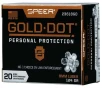 Speer Ammo 23618GD Gold Dot Personal Protection 9mm Luger 124 gr Hollow Point  HP  20 Bx  10 Cs