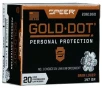Speer Ammo 23619GD Gold Dot Personal Protection 9mm Luger 147 gr Hollow Point  HP  20 Bx  10 Cs