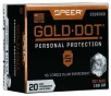 Speer Ammo 23960GD Gold Dot Personal Protection 357 Mag 158 gr Hollow Point  HP  20 Bx  10 Cs