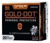 Speer Ammo 23962GD Gold Dot Personal Protection 40 S W 180 gr Hollow Point  HP  20 Bx  10 Cs