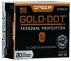 Speer Ammo 23966GD Gold Dot Personal Protection 45 ACP 230 gr Hollow Point  HP  20 Bx  10 Cs