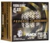 Federal PD45P1 Premium Punch  45 ACP 230 gr Jacketed Hollow Point  JHP  20 Bx  10 Cs