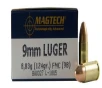 Magtech 9B Range Training  9mm Luger 124 gr Full Metal Jacket  FMJ  50 Bx  20 Cs