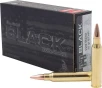 Hornady 80267 Black  223 Rem 75 gr Boat Tail Hollow Point Match 20 Bx  10 Cs