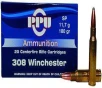 PPU PP3083 Standard Rifle  308 Win 180 gr Soft Point  SP  20 Bx  10 Cs